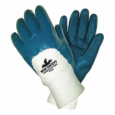 MCR SAFETY 9750 Chemical Gloves L 11 in L Smooth PK12