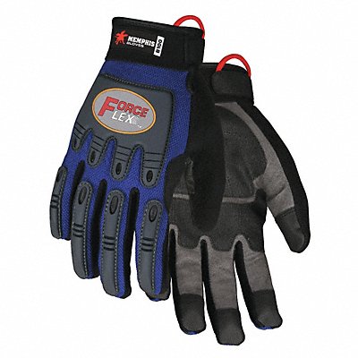 MCR SAFETY B100XXL Coated Gloves 2XL Blue/Blk/Grey PR