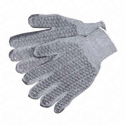 MCR SAFETY 9676XLM Knit Gloves 10-1/2 XL Grey PK12