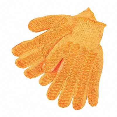 MCR SAFETY 9675XLM Knit Gloves XL Orange PVC PK12