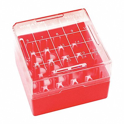 WHEATON W651702R Freezer Box Red PK10