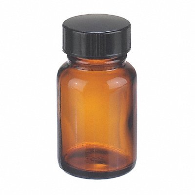 WHEATON W216951 Bottle 65 mm H Amber 37 mm Dia PK24