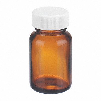 WHEATON W216954 Bottle 65 mm H Amber 37 mm Dia PK432