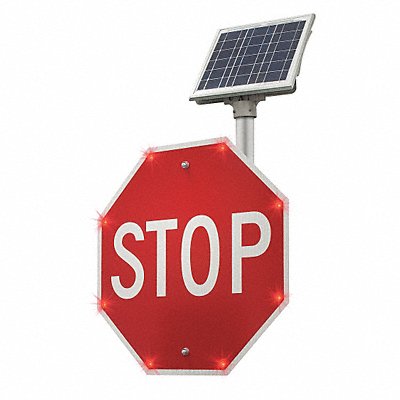 TAPCO 218000207 LED Stop Sign Stop Aluminum 48 x 48