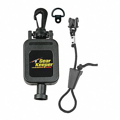GEARKEEPER RT44112 Mic Retractor 28in. L Black Plastic Snap