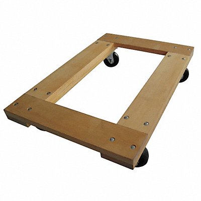 GRAINGER 48J062 General Purpose Dolly 24x16 Hardwood