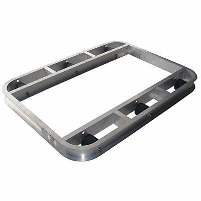 GRAINGER 48J108 Pallet Dolly Cap 4000 lb 48x42 Aluminum