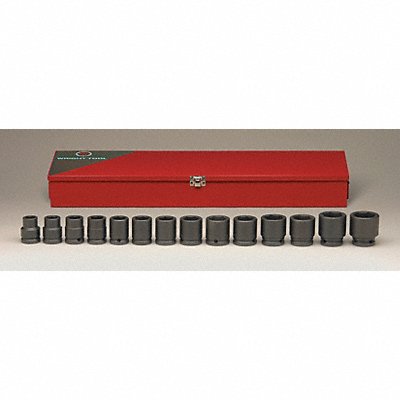 WRIGHT 610 Impact Socket Set Steel Black Oxide 3/4- 1 5/8 in