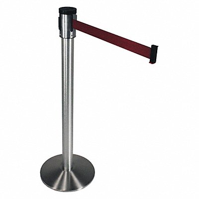 VISIONTRON 320SASSMN Barrier Post with Belt Aluminum Post
