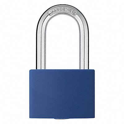 GRAINGER 48JR37 Lockout Padlock KD Blue 2 H