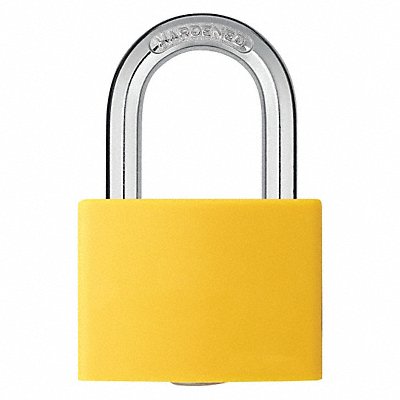 GRAINGER 48JR58 Lockout Padlock KA Yellow 2 H PK6