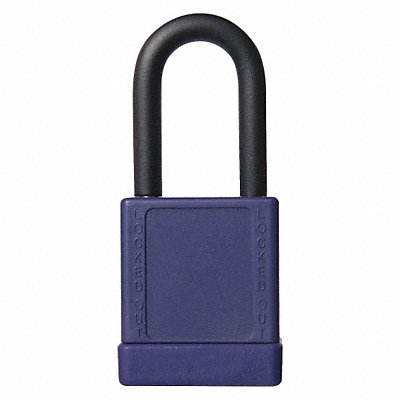 GRAINGER 48JR71 Lockout Padlock KD Purple 2 H PK6