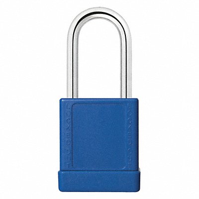 GRAINGER 48JT03 Lockout Padlock KA Blue 2 H PK3