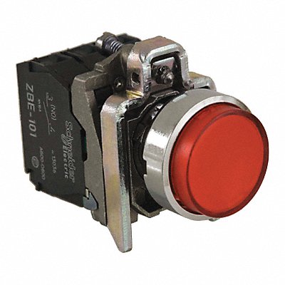 SCHNEIDER ELECTRIC XB4BW14B5 H6941 IllumPush Button FullVolt Red 1NO/1NC