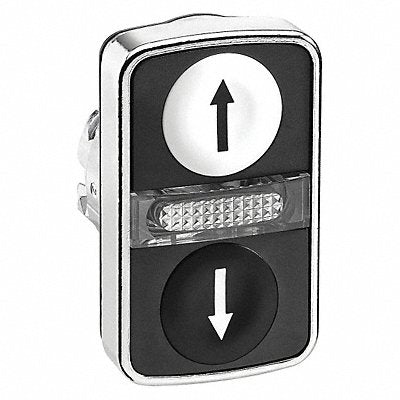 SCHNEIDER ELECTRIC ZB4BW7A1724 MultiheadOperator Blk Wht NoLamp 22mm