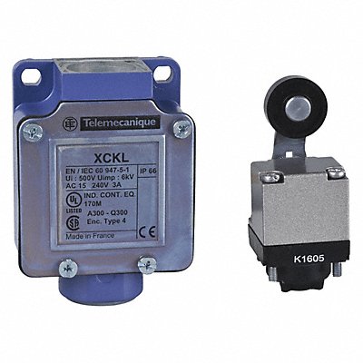 TELEMECANIQUE SENSORS XCKL115 Limit Switch Roller Lever Plunger