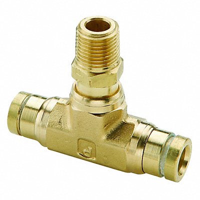 PARKER 172PTC66 Swivel Male Branch Tee Brass 1.22 in L