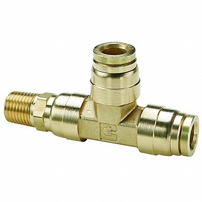PARKER 171PTC46 Swivel Male Run Tee 1/4 in Tube Size