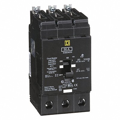 SQUARE D EGB34030 Miniature Circuit Breaker 30 A Lug
