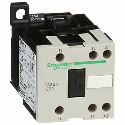 SCHNEIDER CA2SKE20G7 IEC Control Relay 2NO 120V AC 10 A
