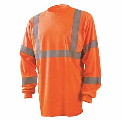 OCCUNOMIX LUXLSETP3BOM T-Shirt Hi-Vis Orange 29 in L M