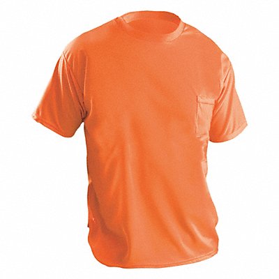 OCCUNOMIX LUXXSSPBO4X K7956 T-Shirt Hi-Vis Orange 31 in L 4XL