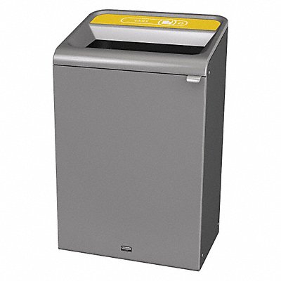 RUBBERMAID COMMERCIAL PRODUCTS 1961505 Recycle Container Rectangle 33 gal Grey