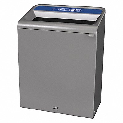 RUBBERMAID COMMERCIAL PRODUCTS 1961509 Recycle Container Rectangle 45 gal Grey