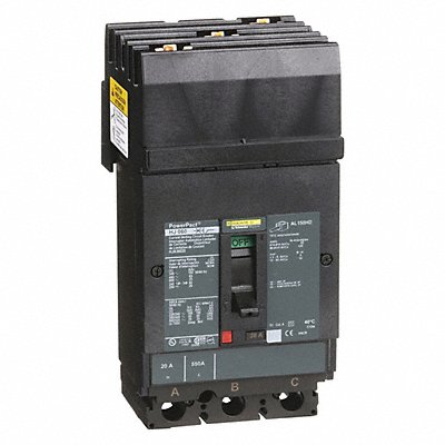 SQUARE D HJA36020 Molded Case Circuit Breaker 600V 20A