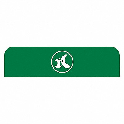 RUBBERMAID COMMERCIAL PRODUCTS 1961582 Recycling Sign 8-1/2 H 1-25/32 W Gr