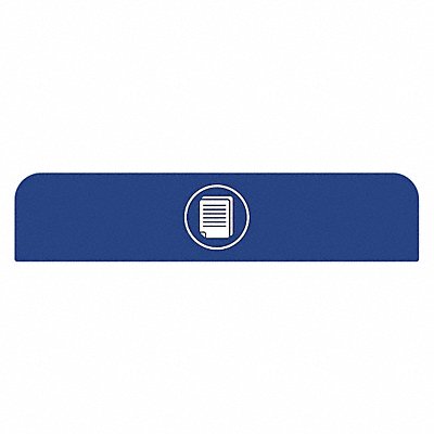 RUBBERMAID COMMERCIAL PRODUCTS 1961595 Recycling Sign 8-1/2 H 1-25/32 W Blue