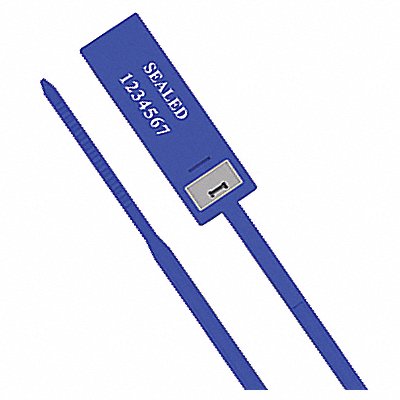 UNIVERSEAL USTRAP412SBLUE100 Pull-Tight Seals Blue Plastic PK100