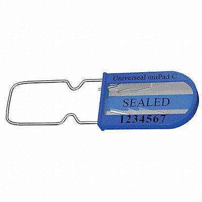 UNIVERSEAL UPADCBLUE50 Padlock Seals Blue Acrylic PK50