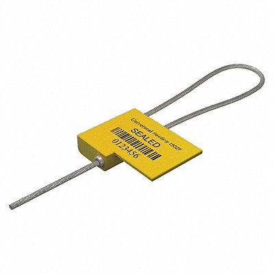 UNIVERSEAL F150ZPYELLOW50 Cable Seals Yellow Plastic PK50