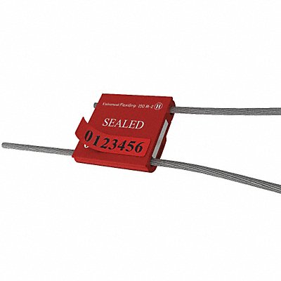 UNIVERSEAL F150M2APEELRED50 Cable Seals Red Anodized PK50