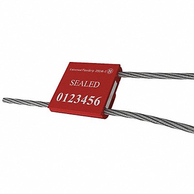 UNIVERSEAL F250M2RED50 Cable Seals Red Anodized PK50