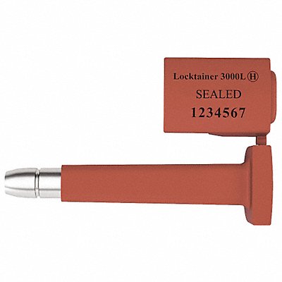 UNIVERSEAL L3000LRED50 Bolt Seals Red Plastic PK50