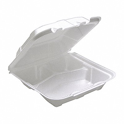 PACTIV YTD188030000 Disp Carry-Out Ctnr 8 7/16 in W WH PK150
