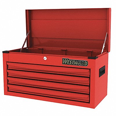 WESTWARD 48RJ69 Powder Coated Red Light Duty Top Chest