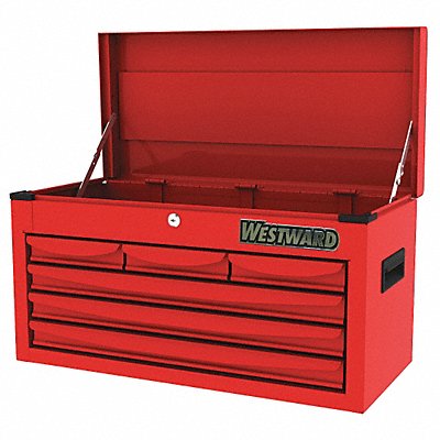 WESTWARD 48RJ70 Powder Coated Red Light Duty Top Chest