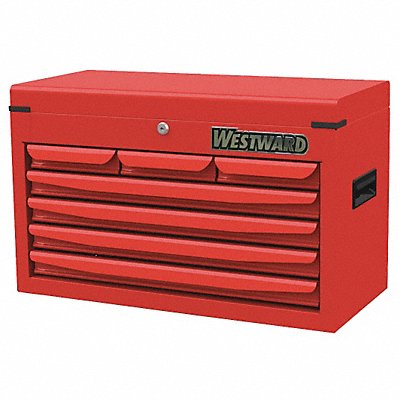 WESTWARD 48RJ71 Powder Coated Red Light Duty Top Chest