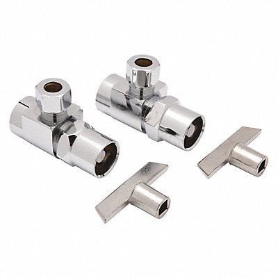 ZURN ZH8822XLLKPC Angle Supply Stop Chrome 1/2 Inlet Size
