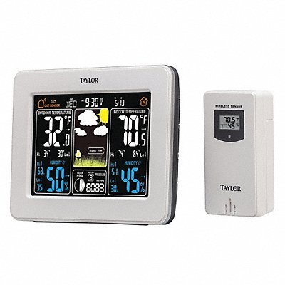TAYLOR 1736 Wireless In/Out ForeCastor w/Color Disp