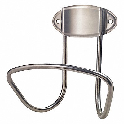 WESTWARD 48PG05 Garden Hose Hanger SS 11 in W Silver