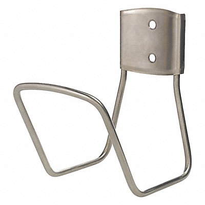 WESTWARD 48PG06 Garden Hose Hanger SS 5 1/4 in W Silver