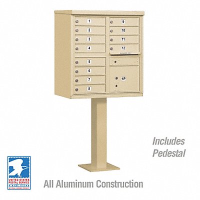 SALSBURY INDUSTRIES 3312SANU Cluster Box Unit Sandstone 13 Doors