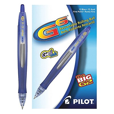 PILOT 31402 Gel Pens Blue PK12