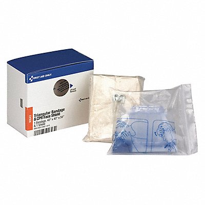 FIRST AID ONLY 90643 Partial Refill/Kit 2pcs 1 7/8x4 White