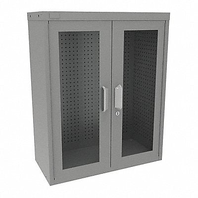 VIDMAR Grainger48878 Pegboard Wall Cabinet 37 x30 x14 Grey