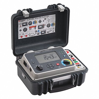 MEGGER DLRO100XBLG2P3 Low Resistance Ohmmeter 1999 ohm Max